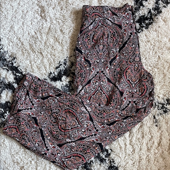 Paisley Print Wide-Leg Pants - Picture 6 of 7